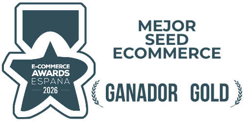 Ganador Gold · Mejor Seed eCommerce, eCommerce Awards España 2026