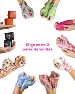 pack 2 vendas de boxeo gladiatrix