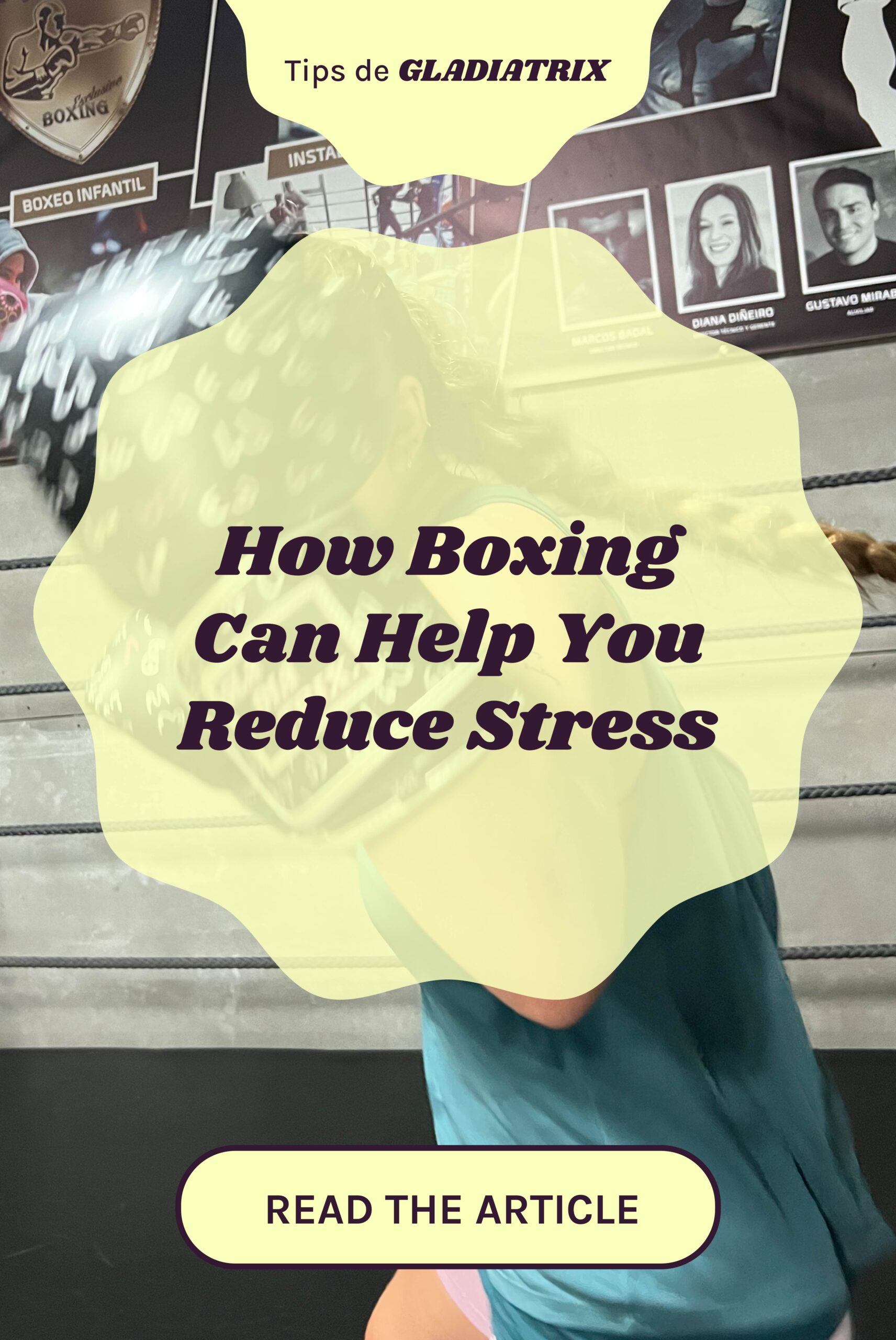 blog cover how boxing can help you reduce stress