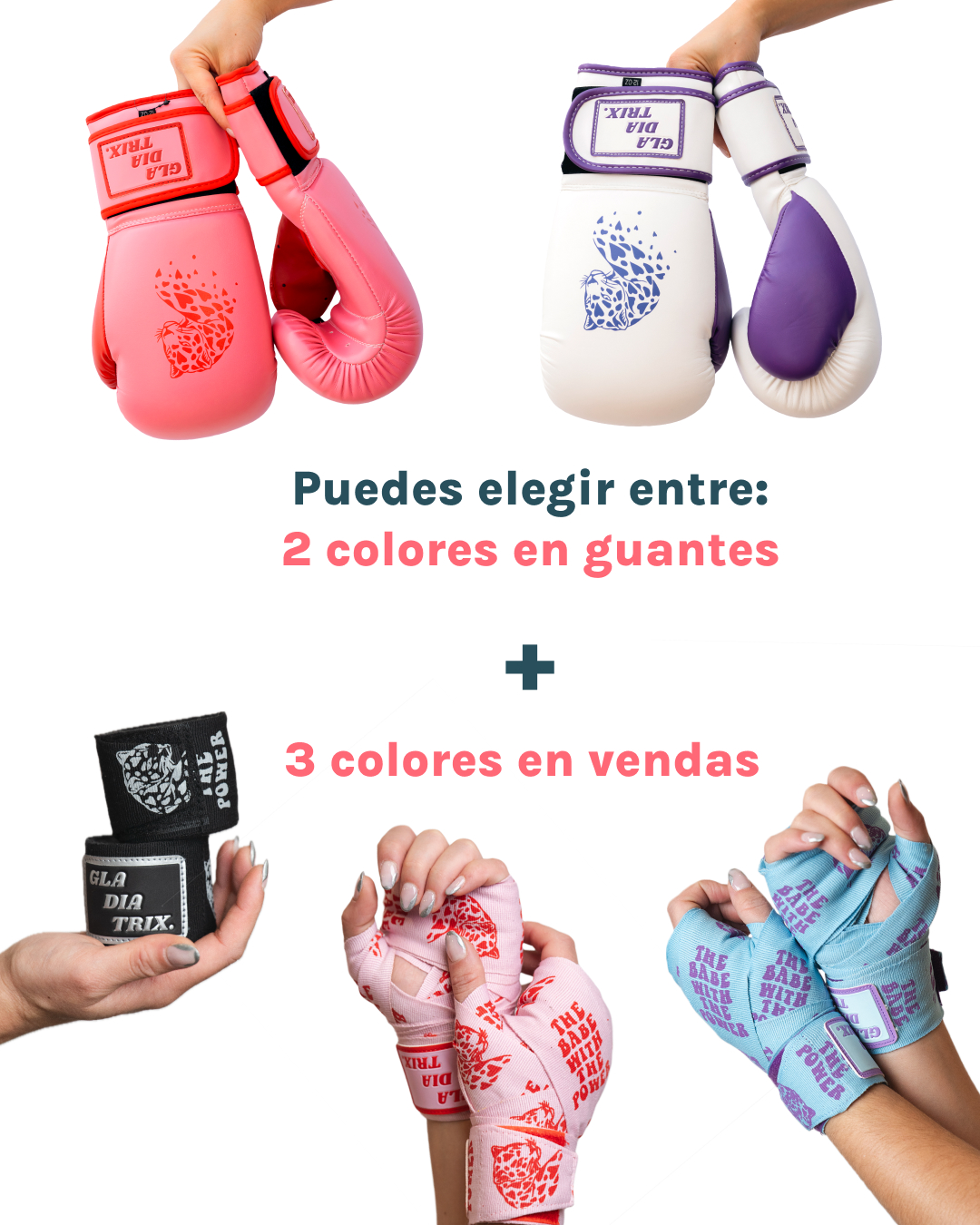 colores-tamaños-guantes-vendas-gladiatrix