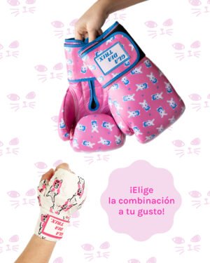Set di guantoni da boxe e fasce "Gattine"